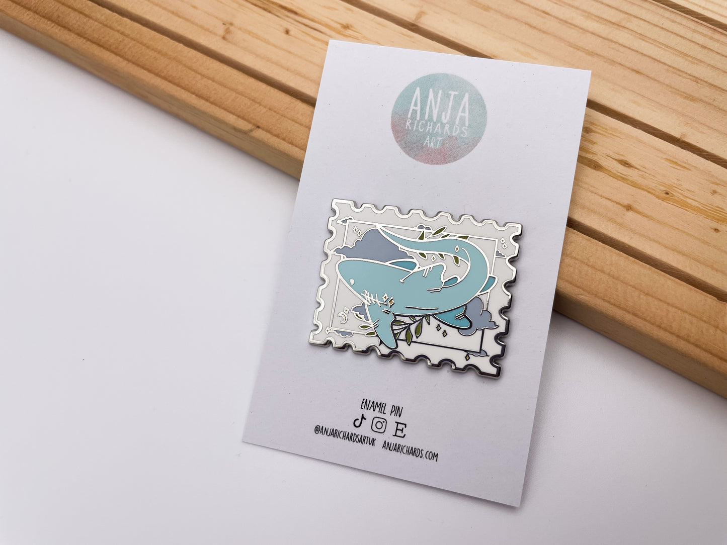 Shark Stamp Pin