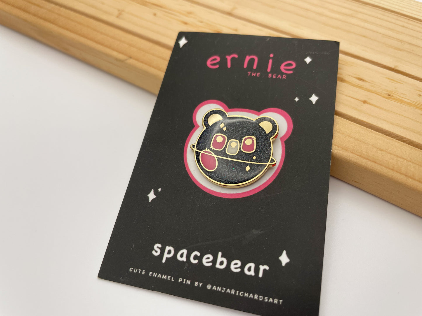 Space Bear Enamel Pin
