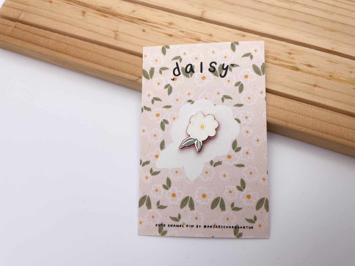Daisy Enamel Pin
