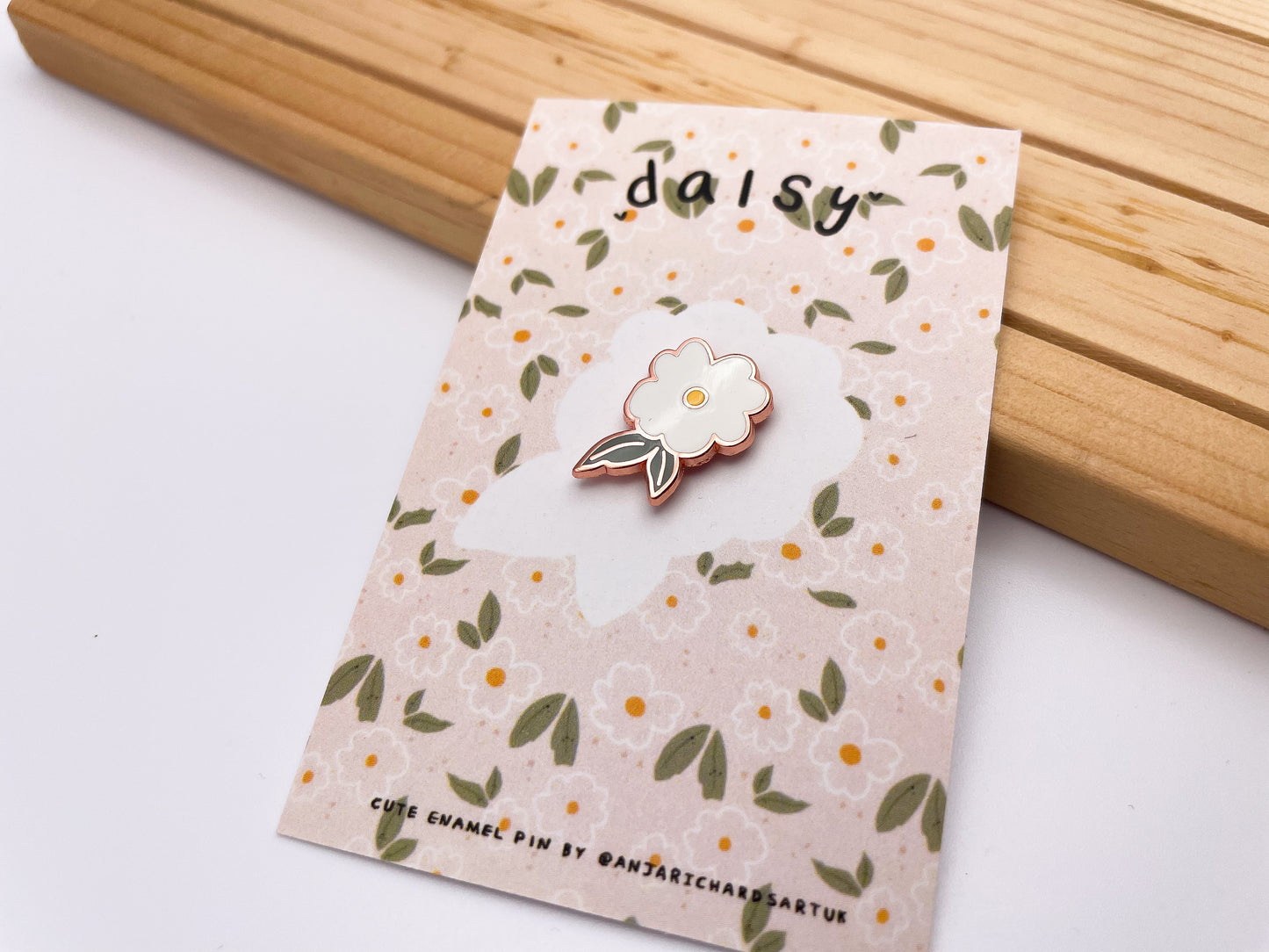 Daisy Enamel Pin
