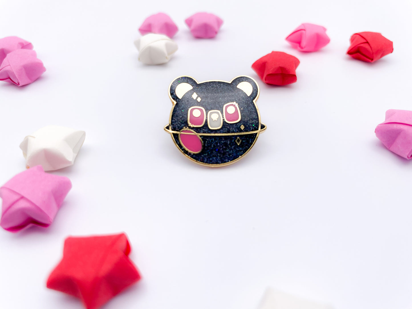 Space Bear Enamel Pin