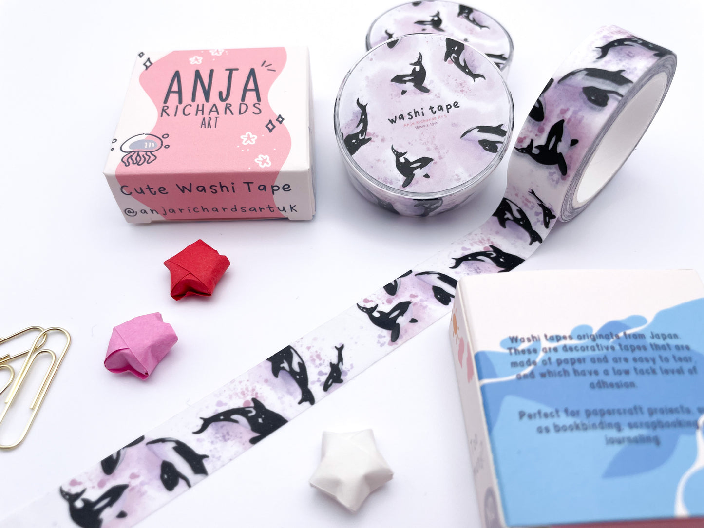 Orca Watercolour Washi Tape
