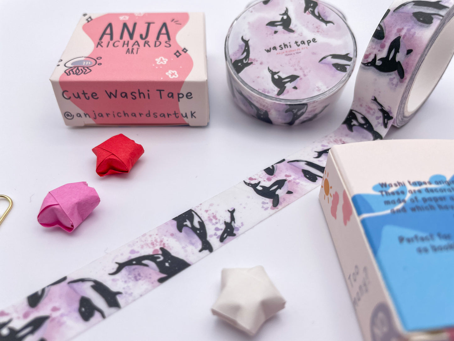 Orca Watercolour Washi Tape