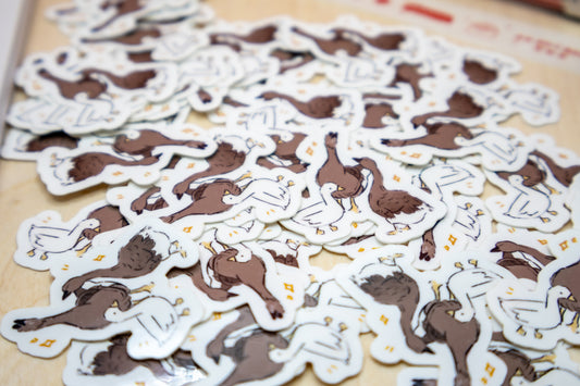 Geese & Duck Sticker