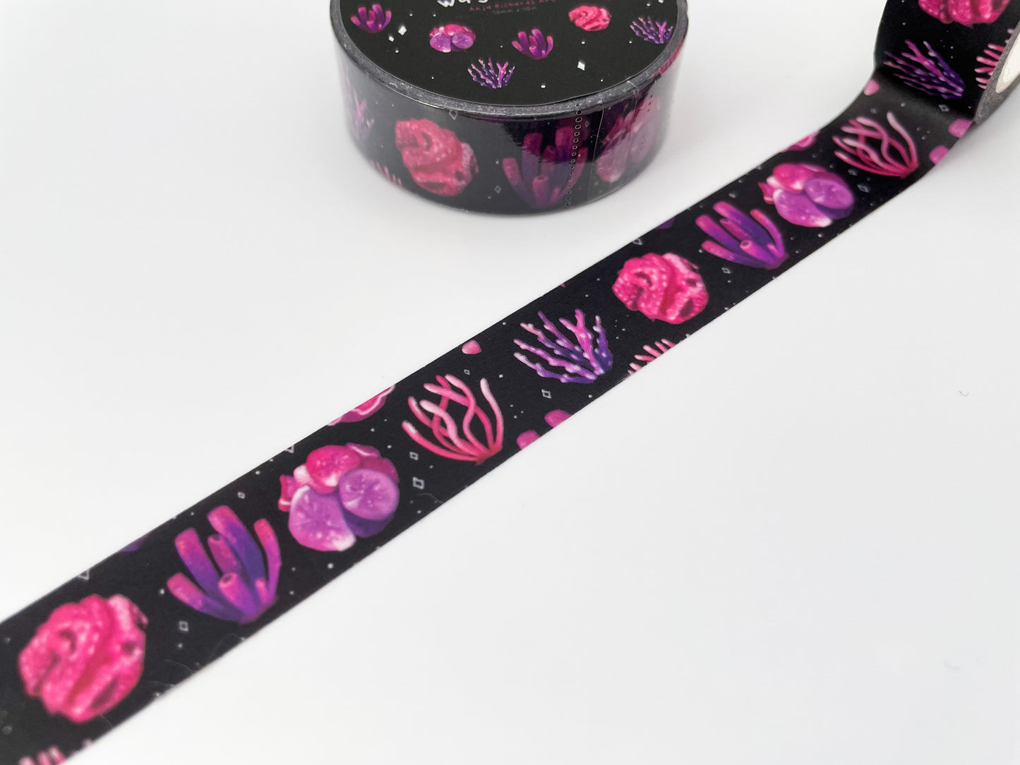 Coral Watercolor Washi Tape