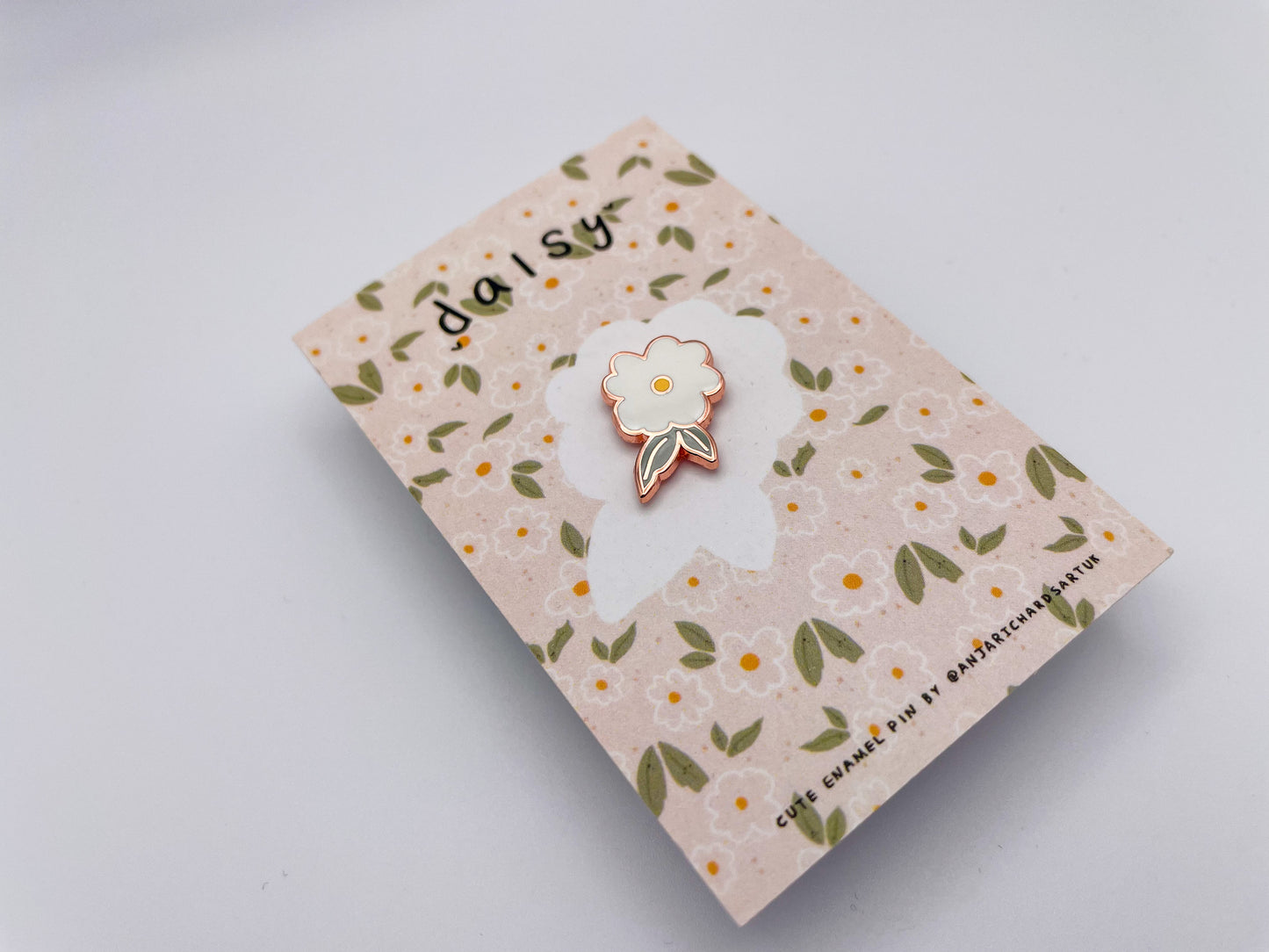 Daisy Enamel Pin