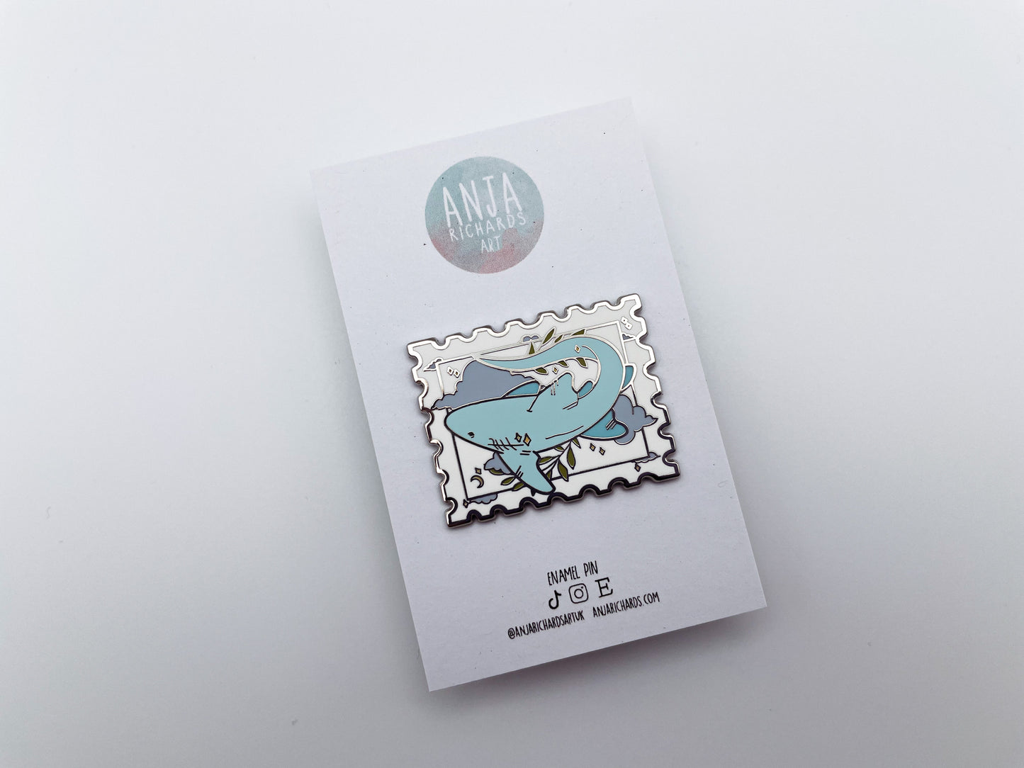 Shark Stamp Pin