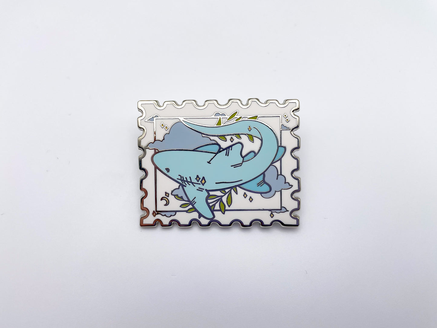 Shark Stamp Pin