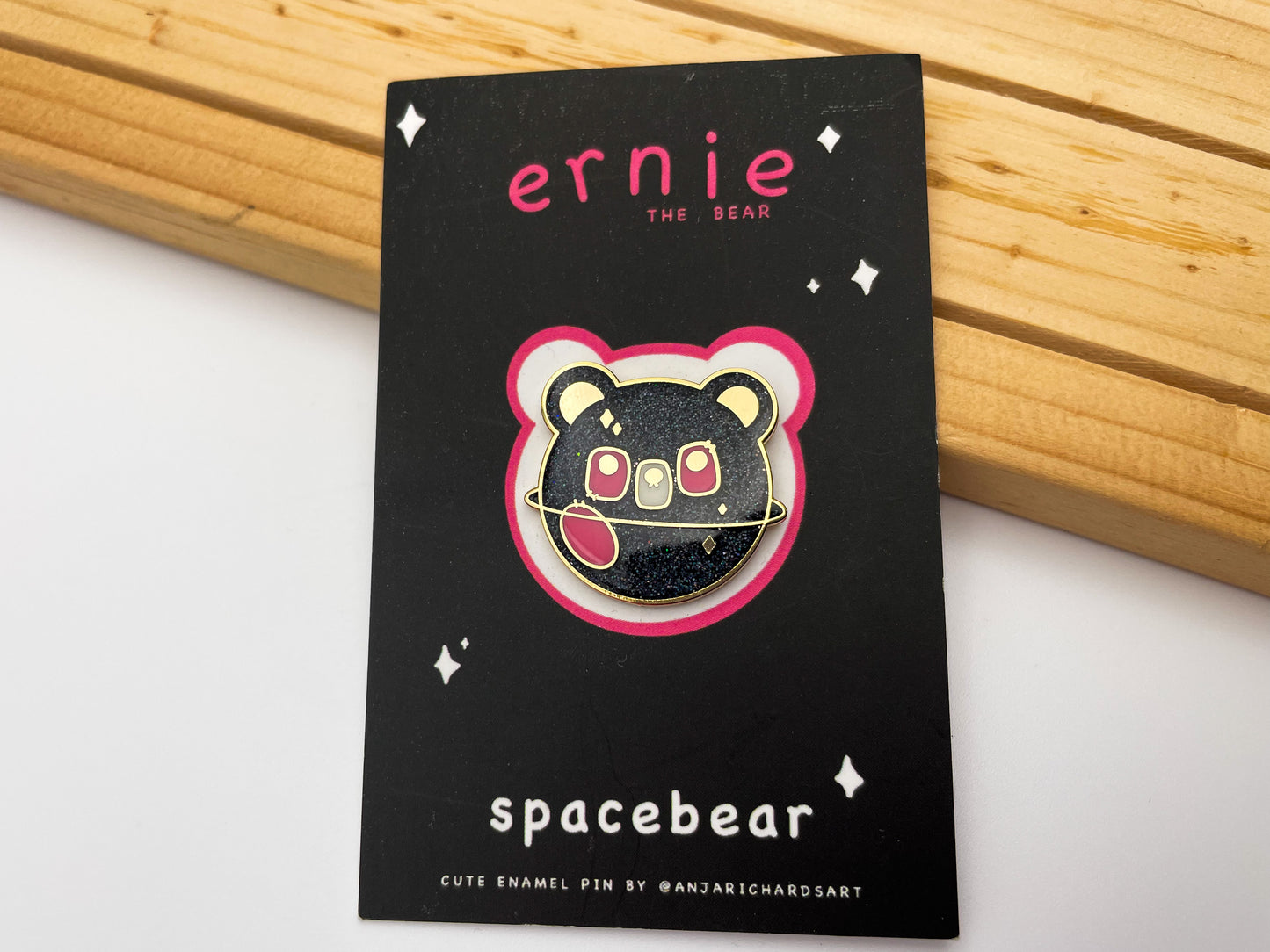 Space Bear Enamel Pin