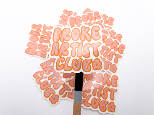Broke Artist Club Sticker