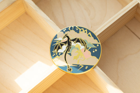 Wing in Storm Enamel Pin