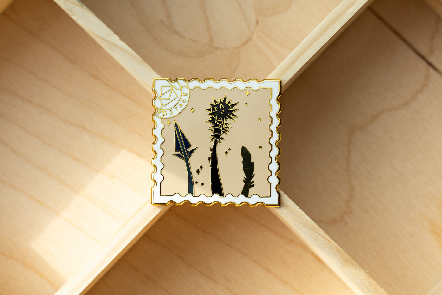 Tails in Sky Enamel Pin