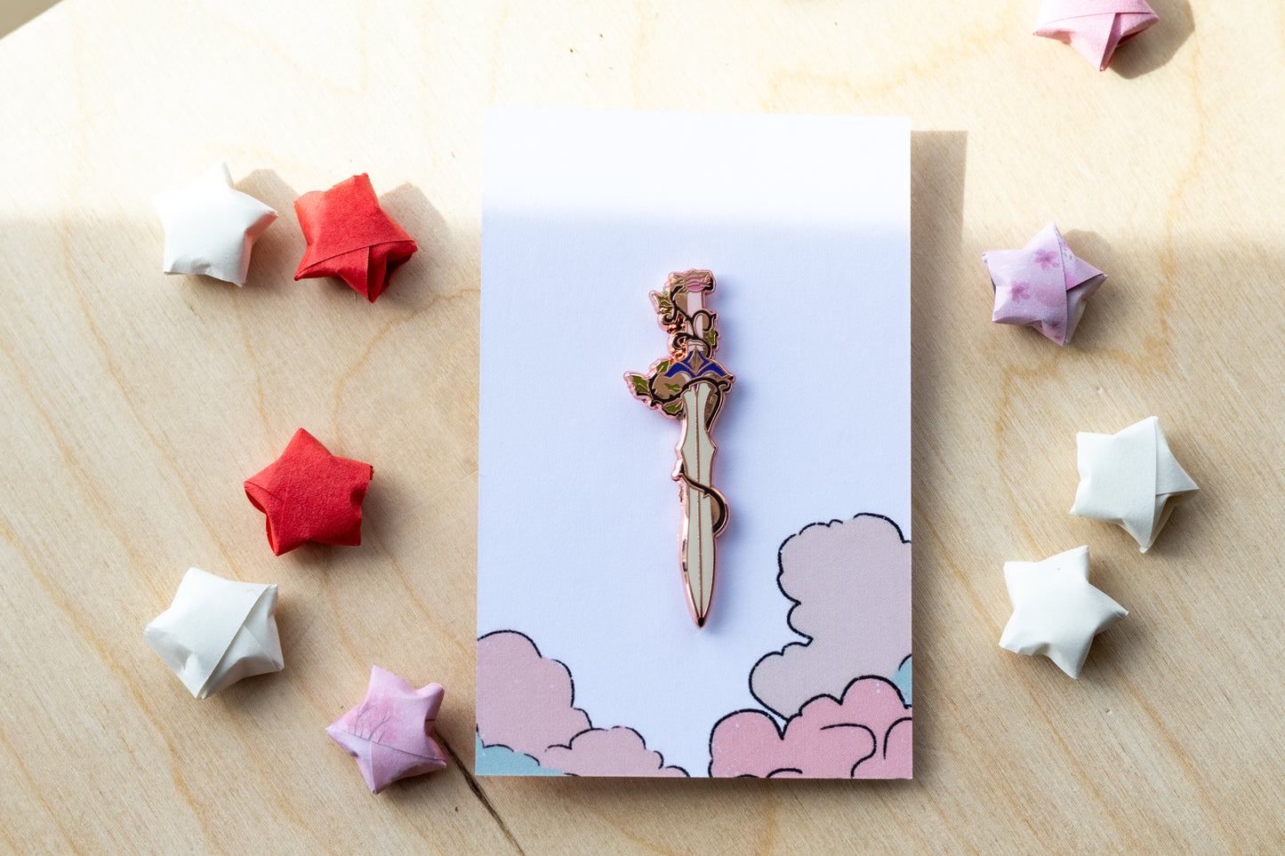 Thorned Sword Enamel Pin
