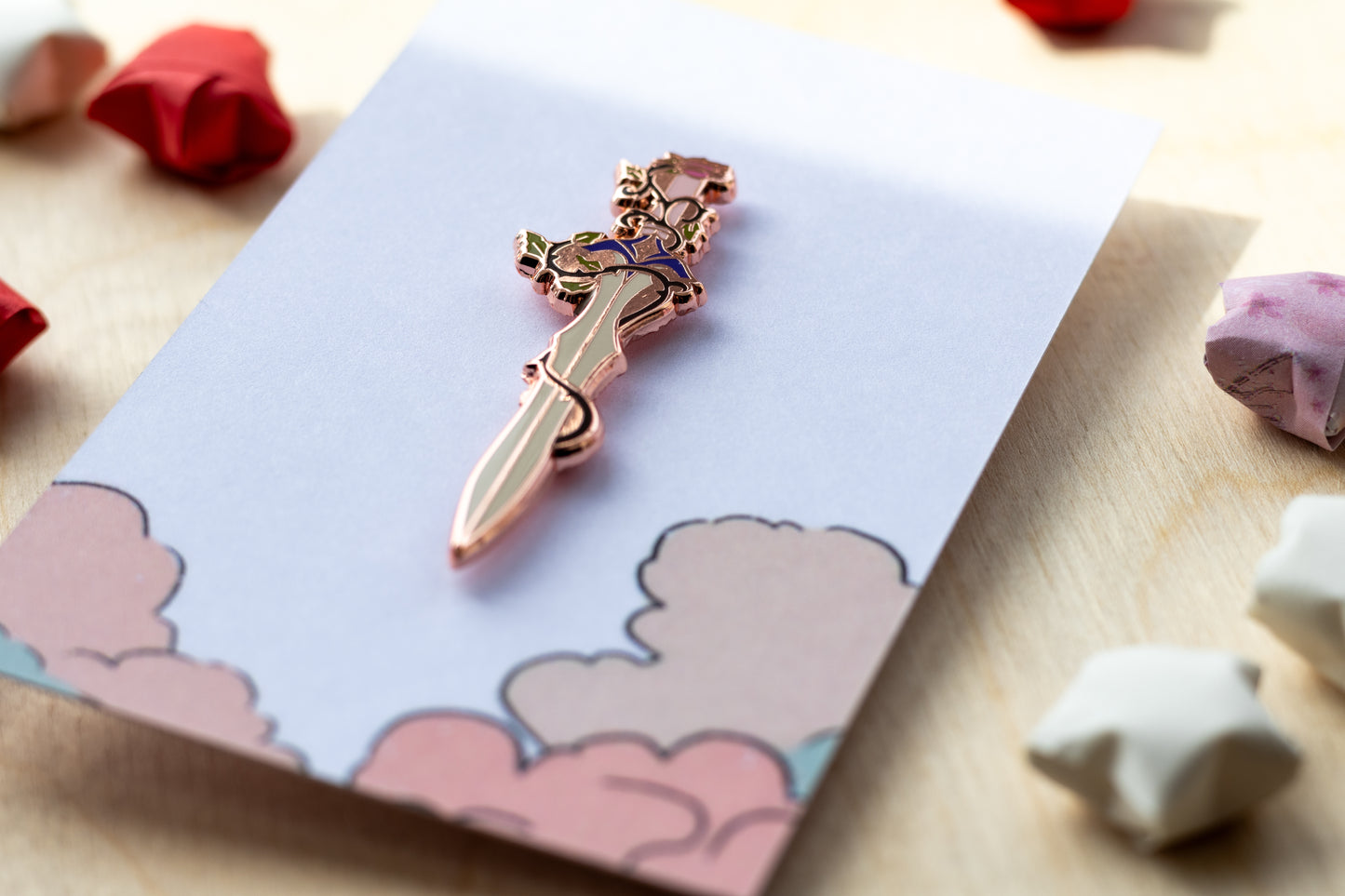 Thorned Sword Enamel Pin