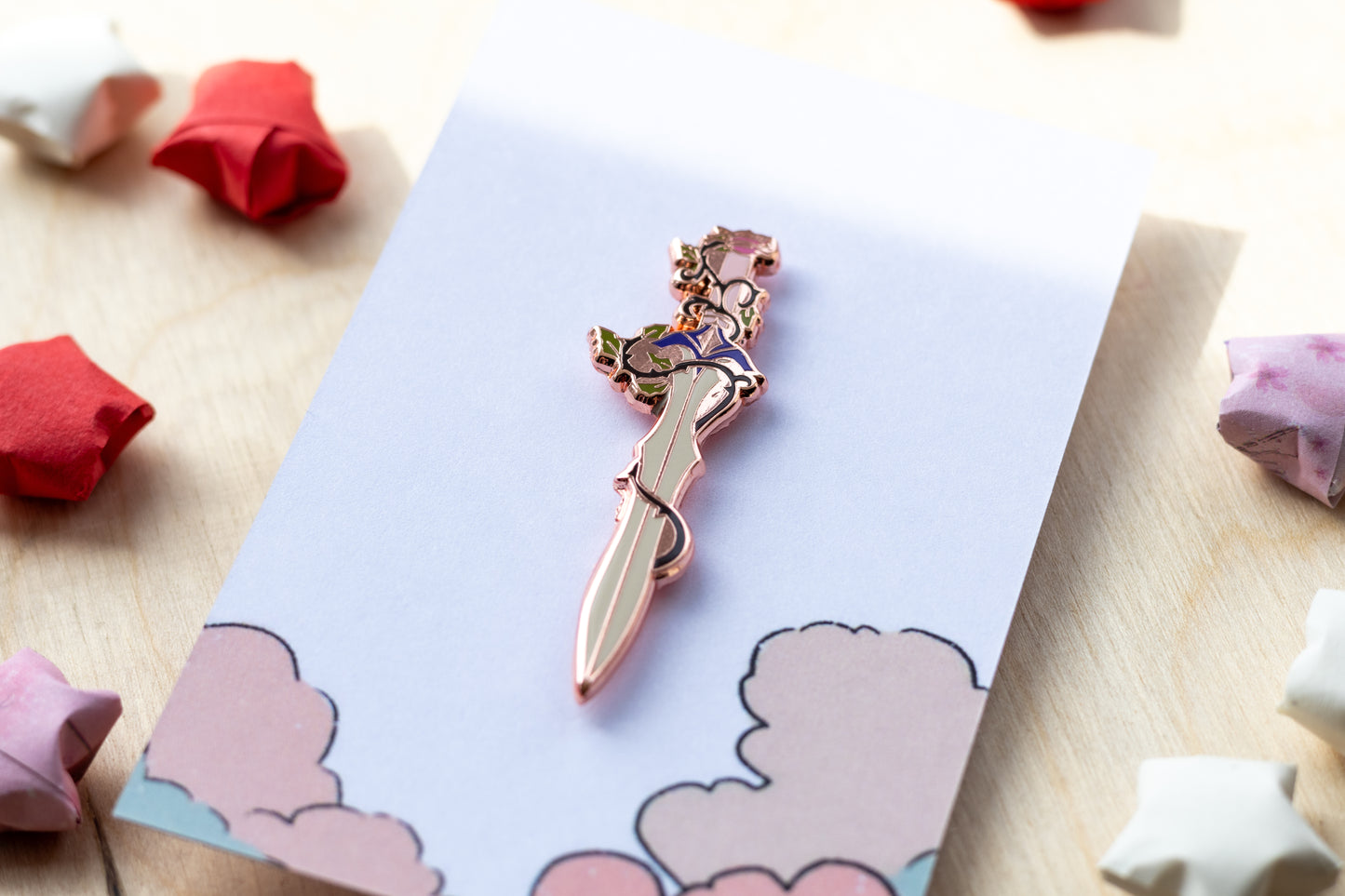 Thorned Sword Enamel Pin