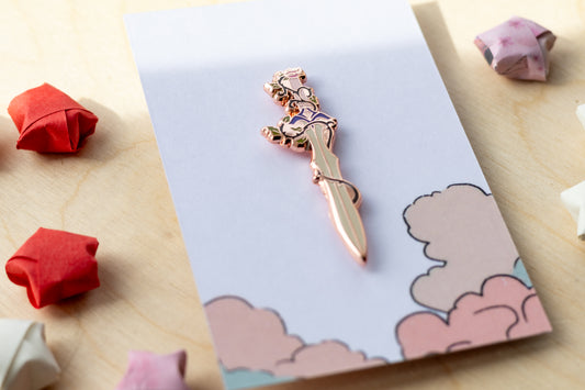 Thorned Sword Enamel Pin