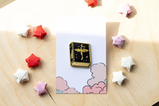 Morning Book Enamel Pin
