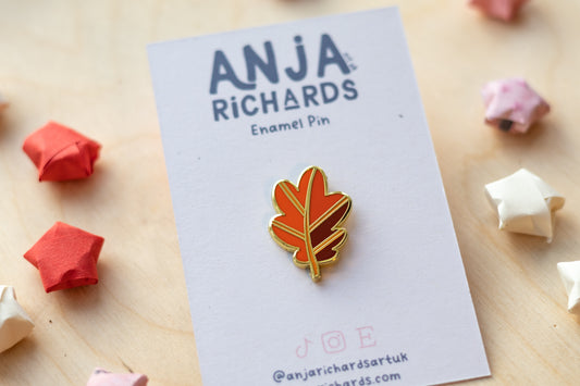 Red Leaf Pin