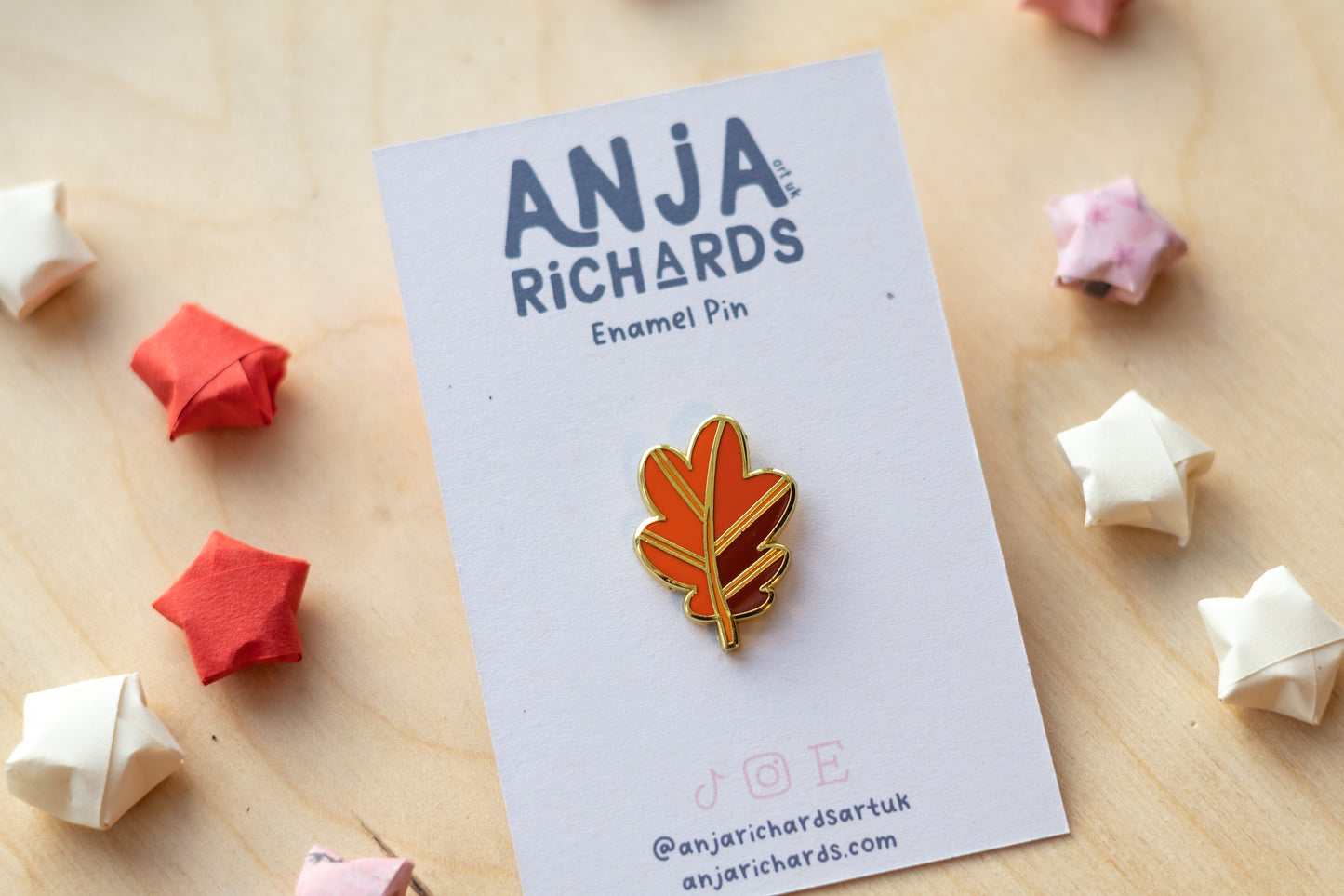 Red Leaf Pin