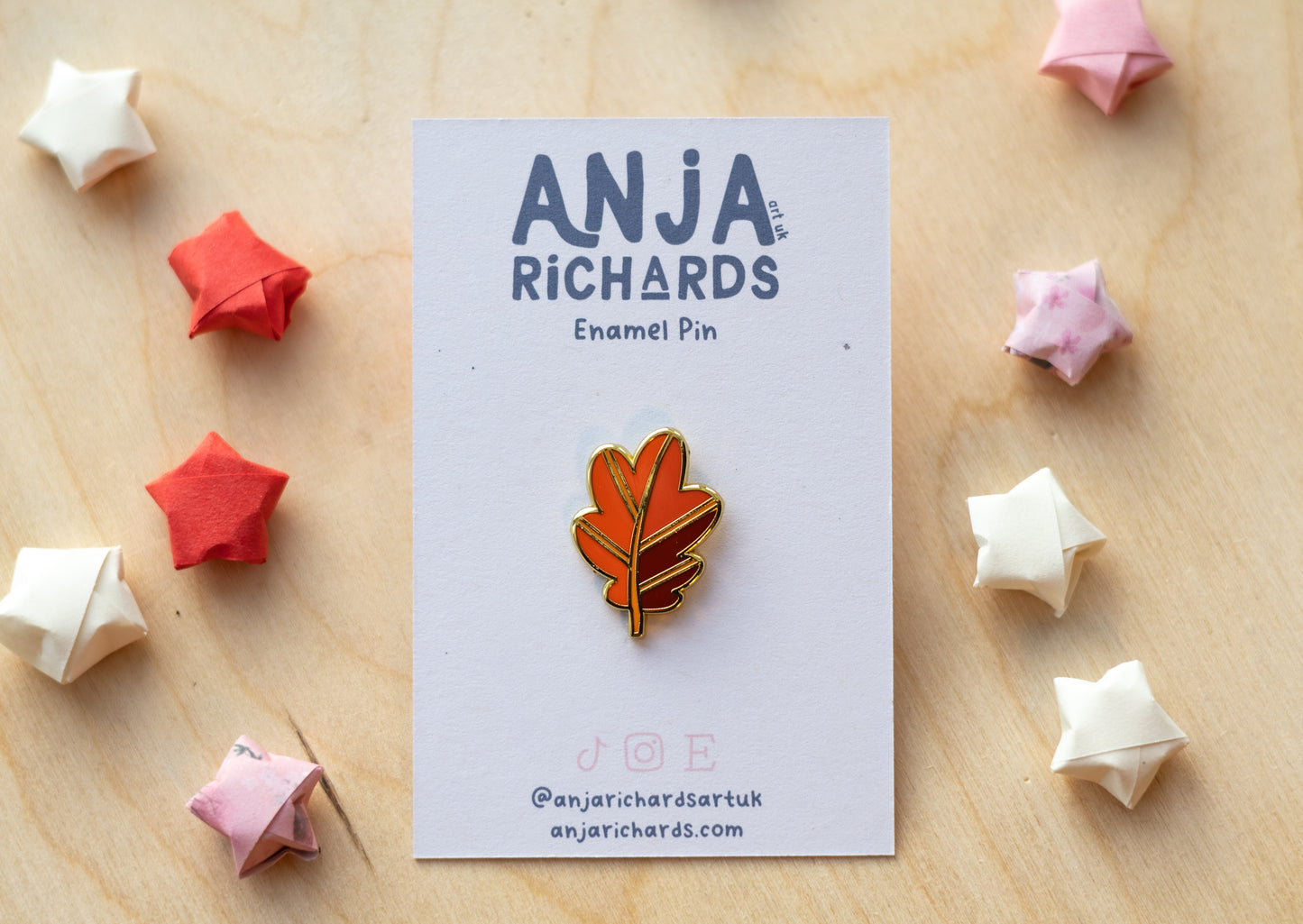 Red Leaf Pin