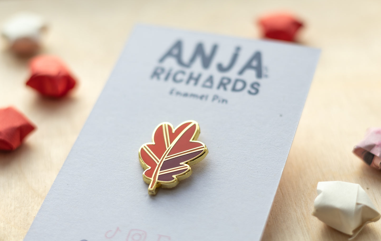 Red Leaf Pin