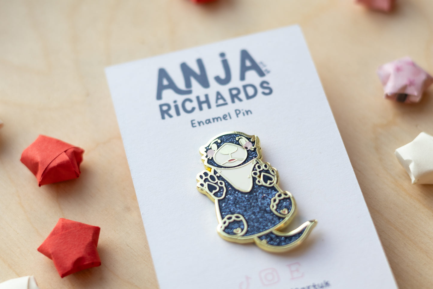 Glitter Otter Pin
