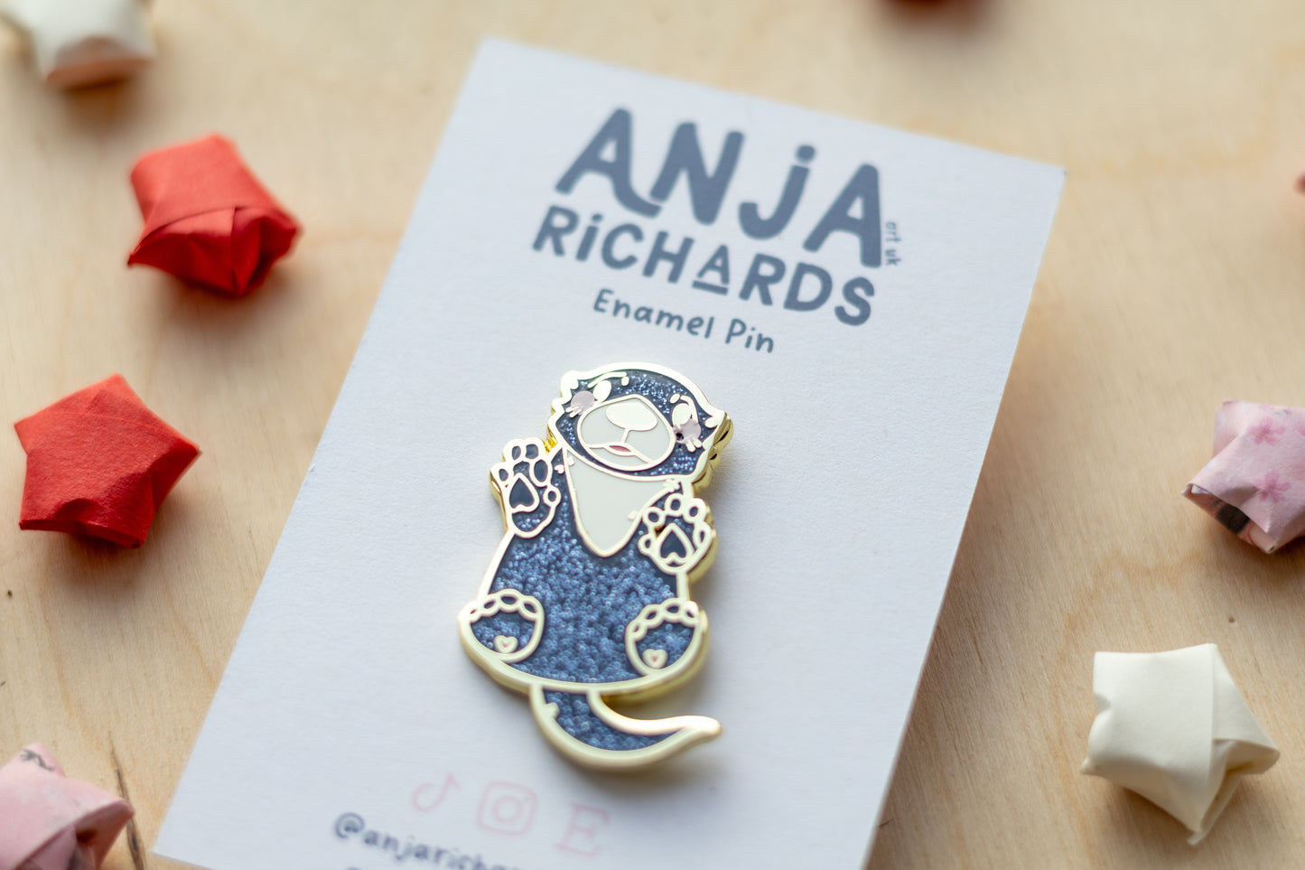 Glitter Otter Pin