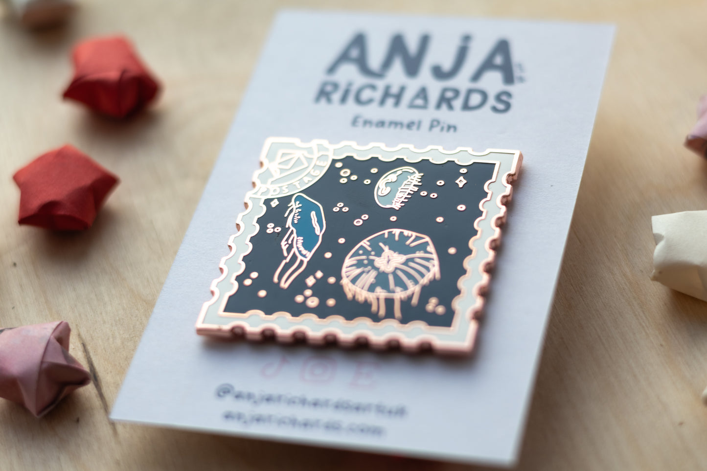 Jellyfish Stamp Pin