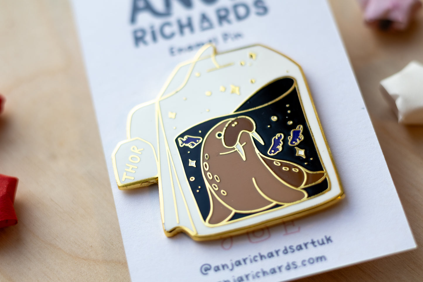 Thor the Walrus Pin