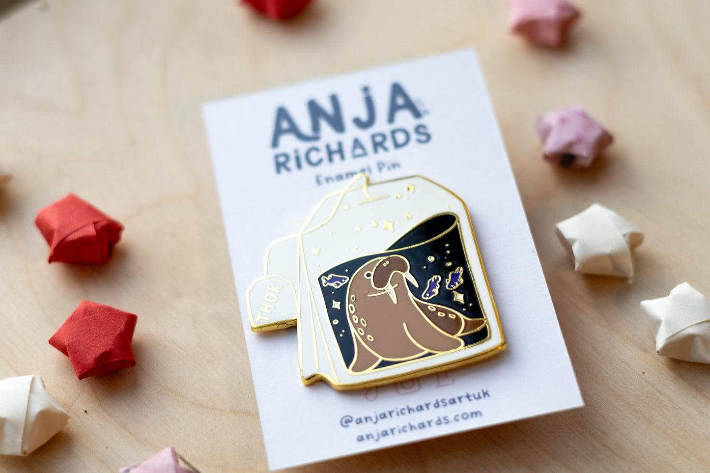 Thor the Walrus Pin