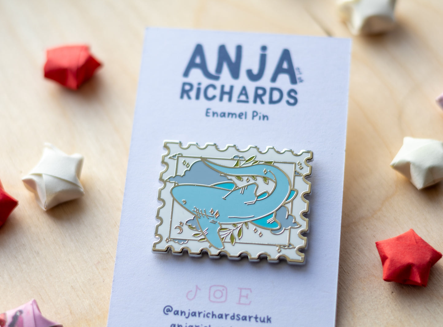 Shark Stamp Pin