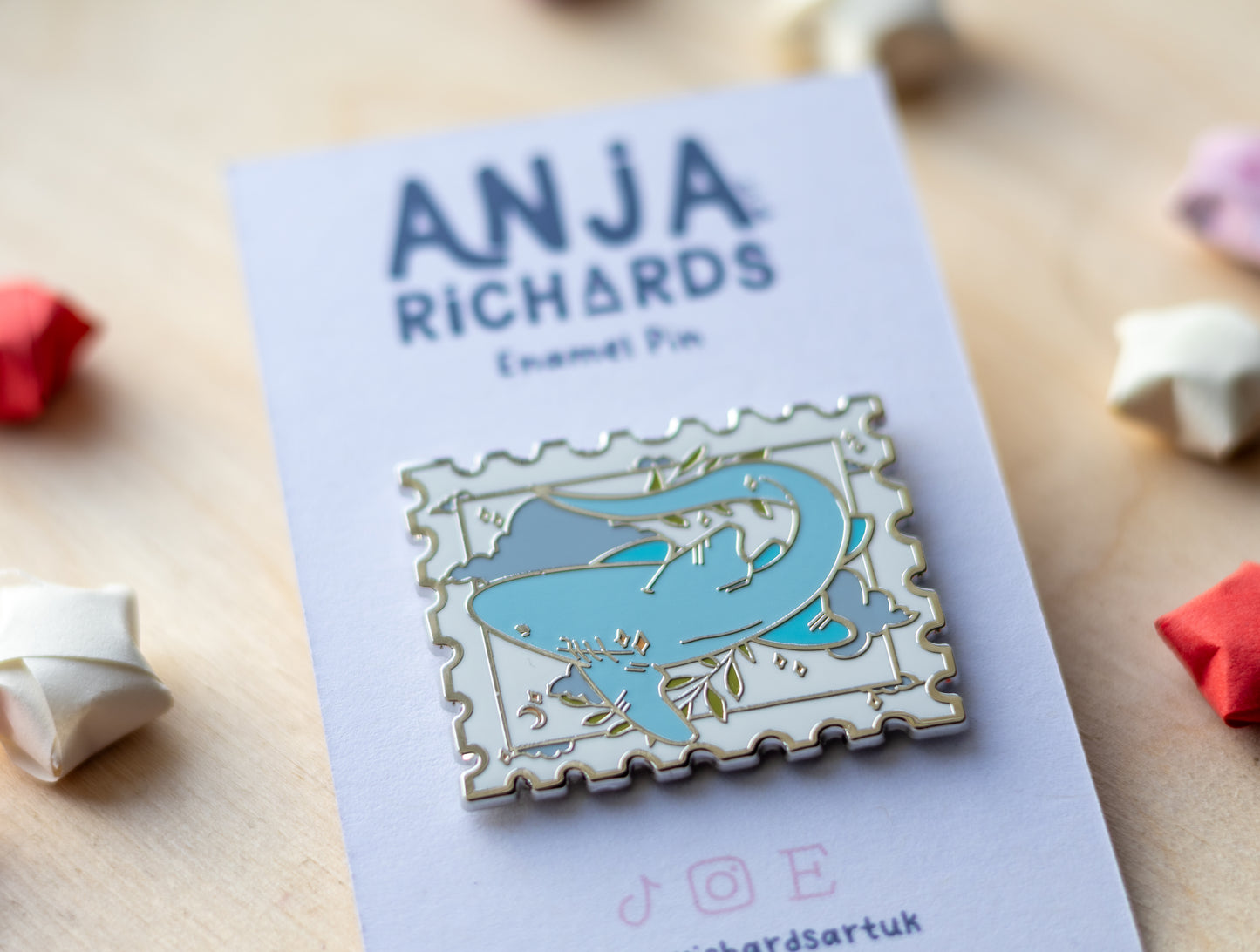 Shark Stamp Pin