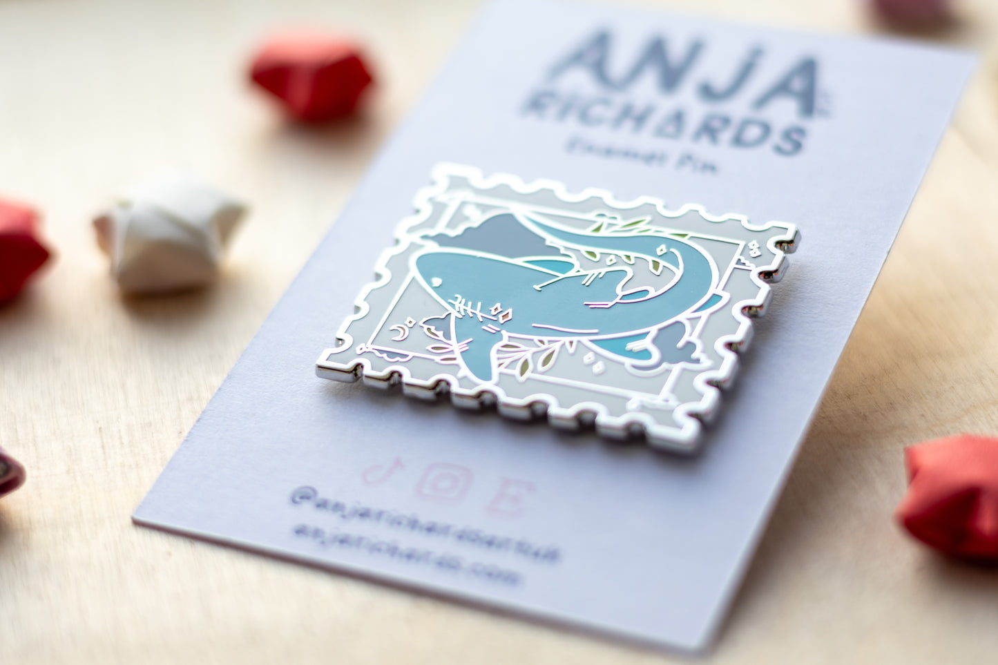 Shark Stamp Pin