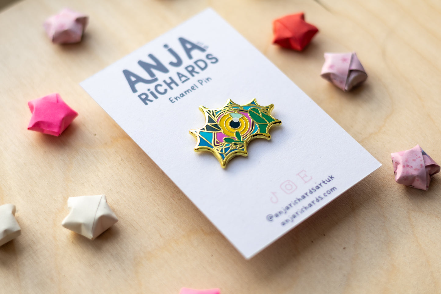 Tiger Eye Enamel Pin