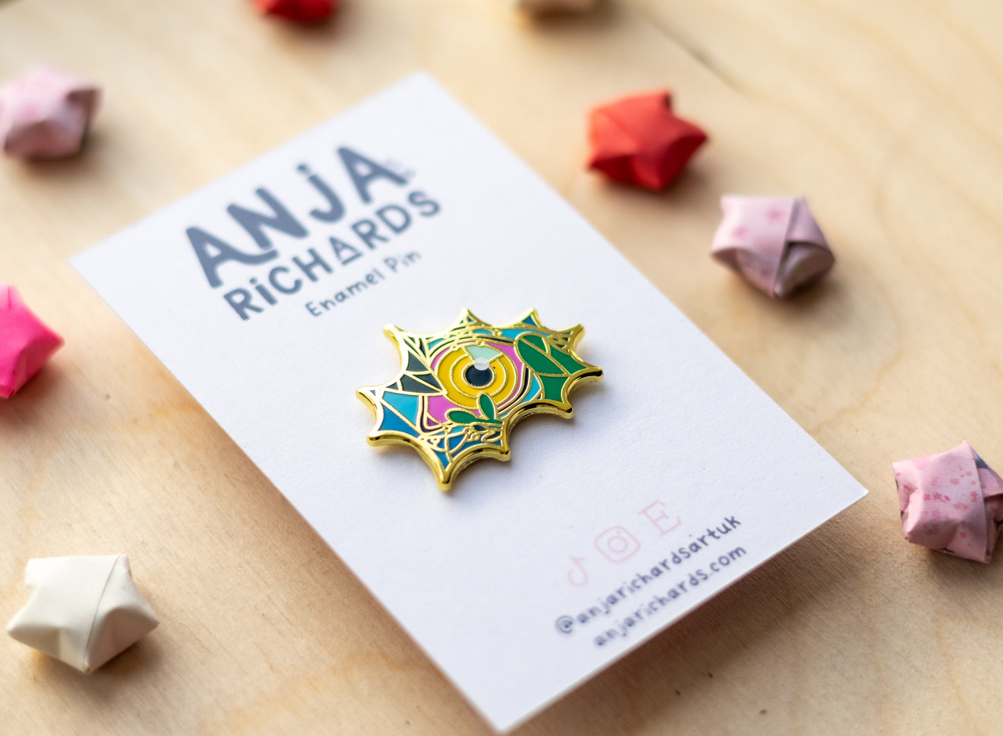 Tiger Eye Enamel Pin