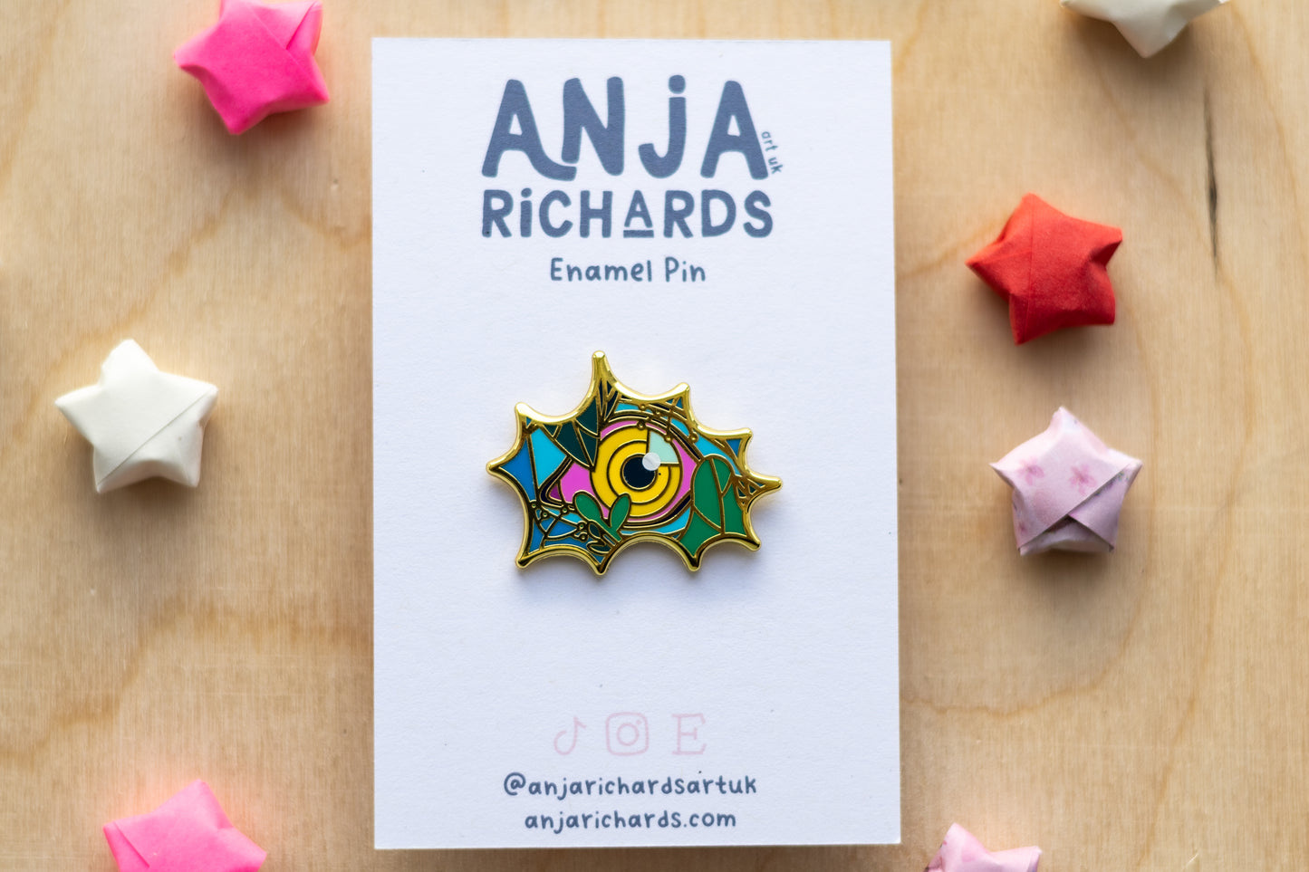 Tiger Eye Enamel Pin