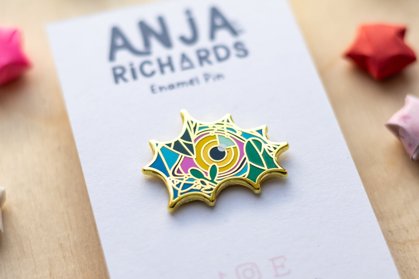 Tiger Eye Enamel Pin