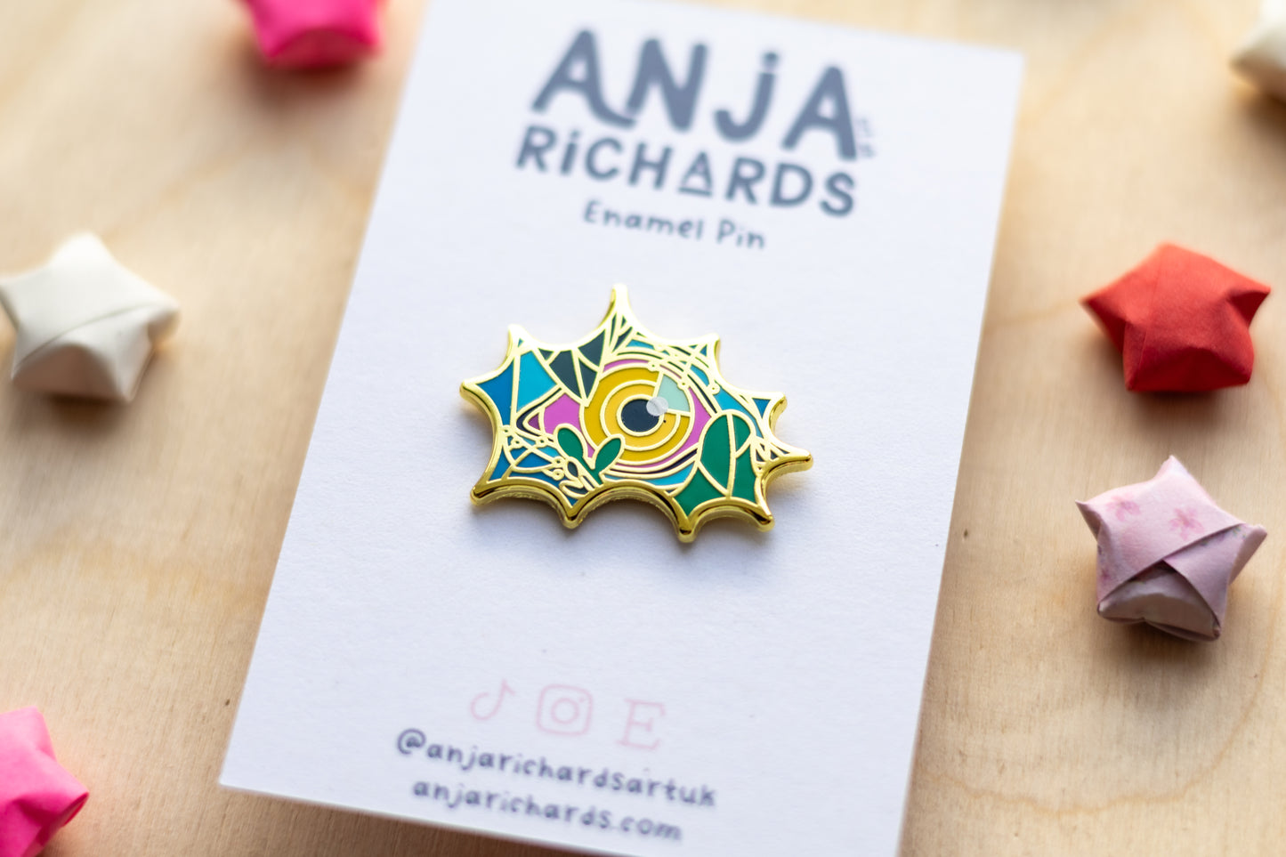 Tiger Eye Enamel Pin