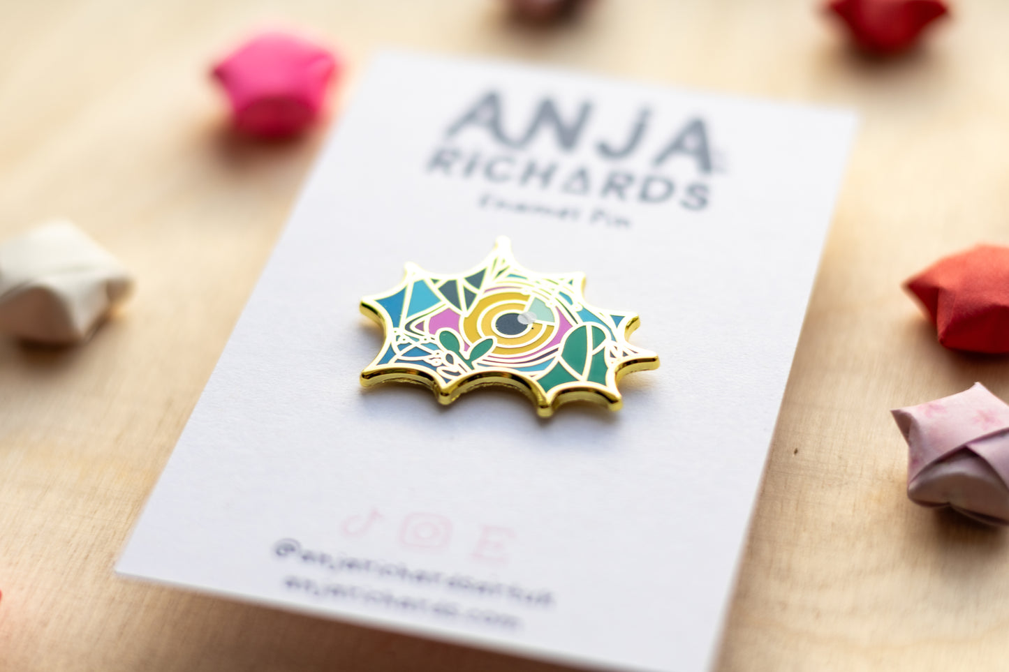 Tiger Eye Enamel Pin