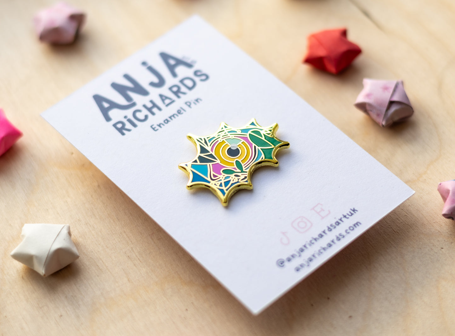 Tiger Eye Enamel Pin