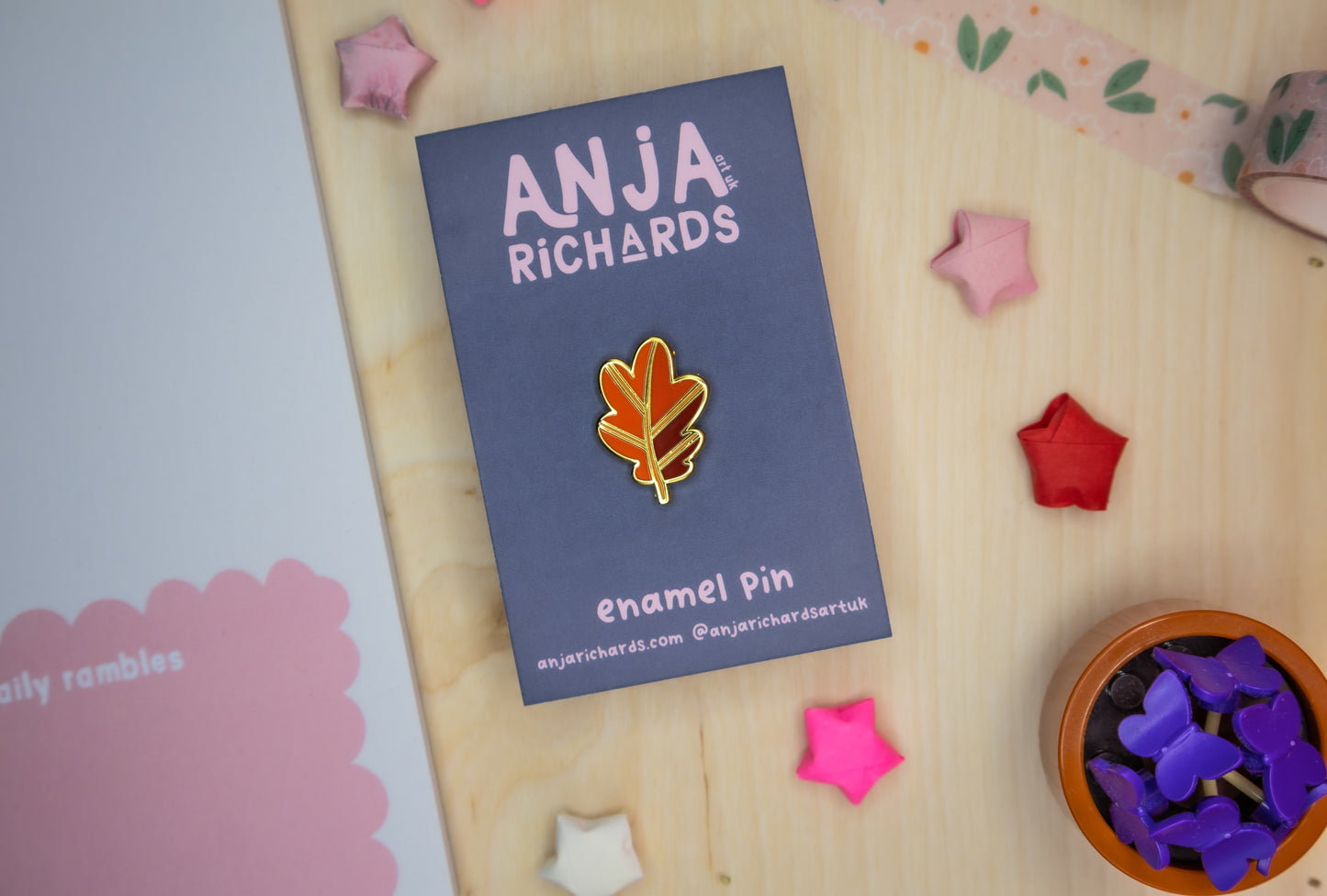 Red Leaf Pin