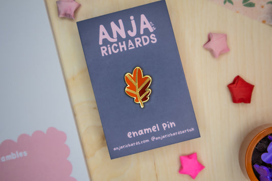 Red Leaf Pin