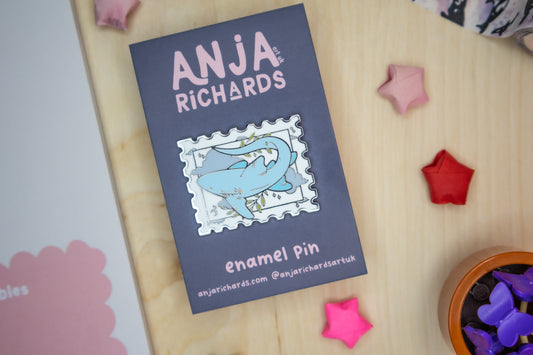 Shark Stamp Pin