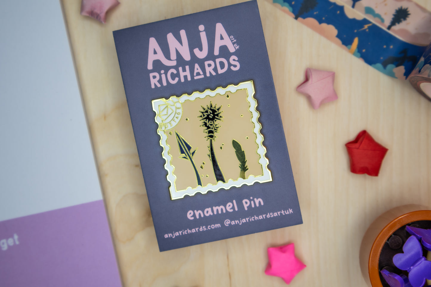 Tails in Sky Enamel Pin