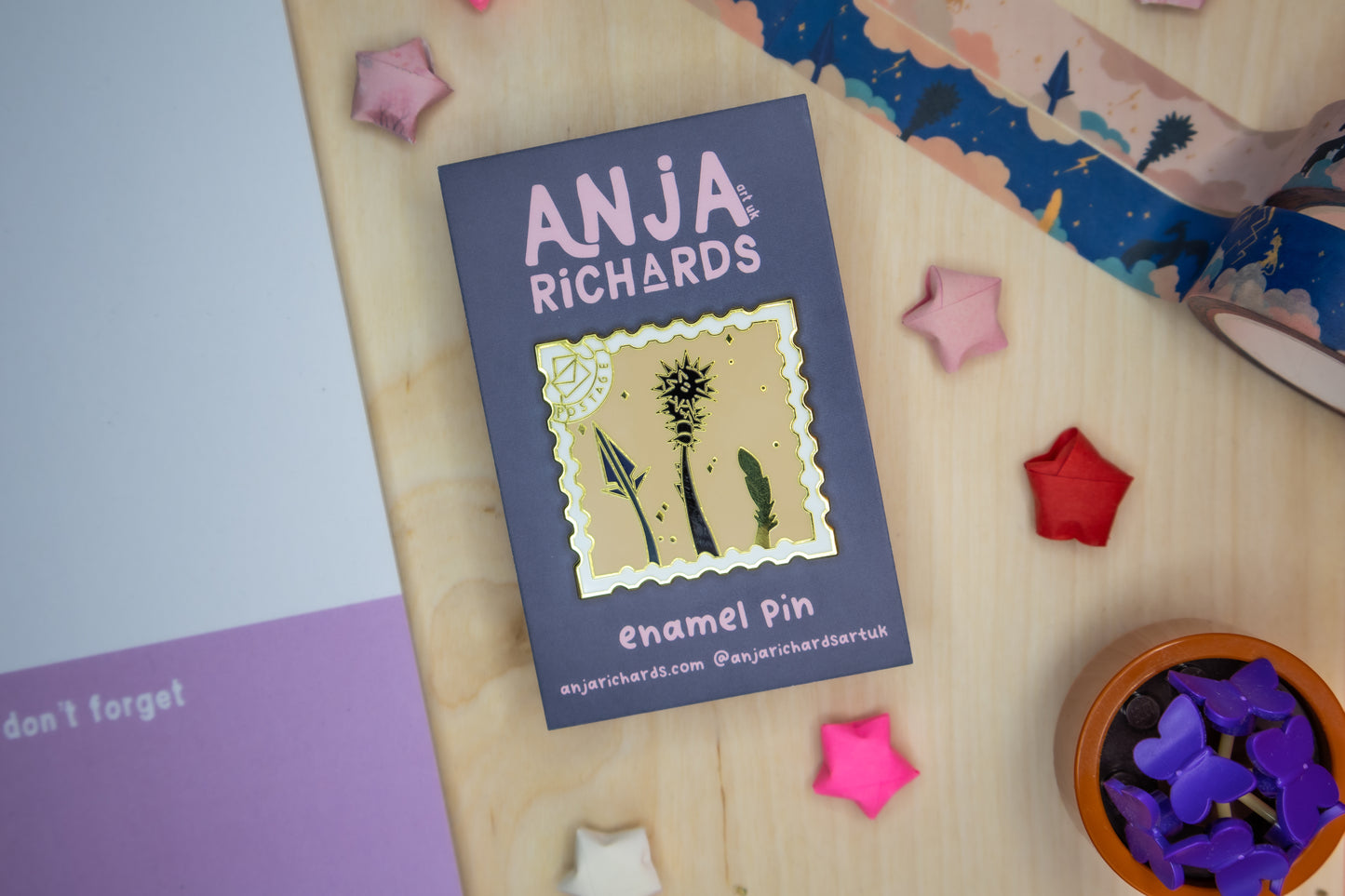 Tails in Sky Enamel Pin