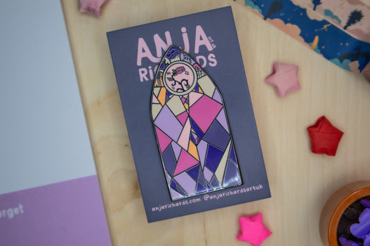 Enchanted Pane Enamel Pin