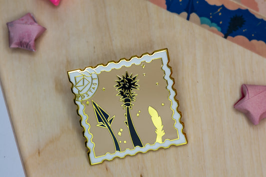 Tails in Sky Enamel Pin