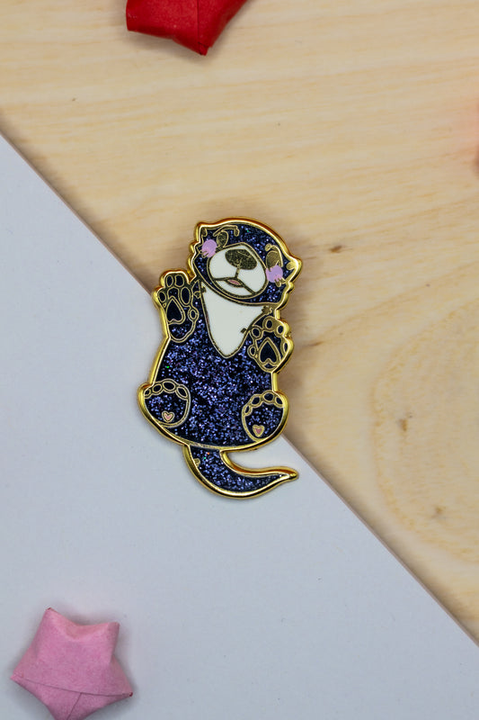 Glitter Otter Pin