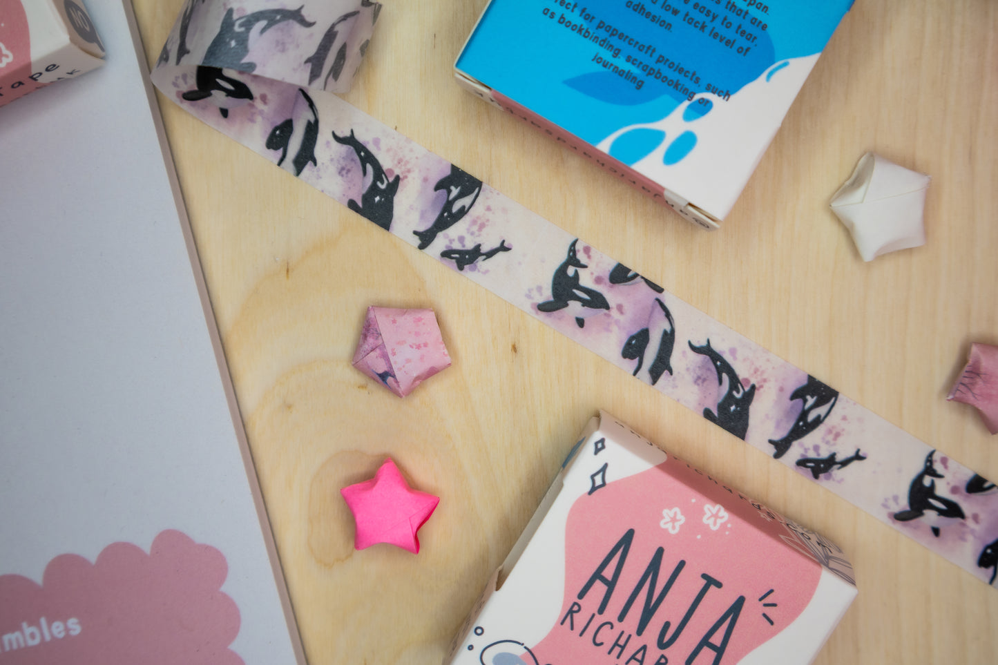 Orca Watercolour Washi Tape