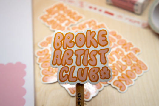 Broke Artist Club Sticker